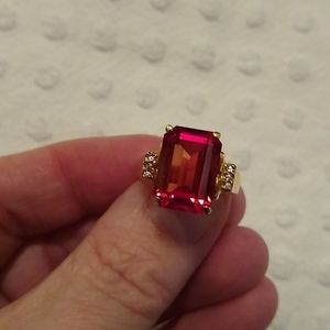 Vintage gold vermeil ring